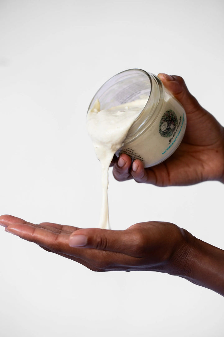 Natural leave-in conditioner for dry curly coily and textured hair