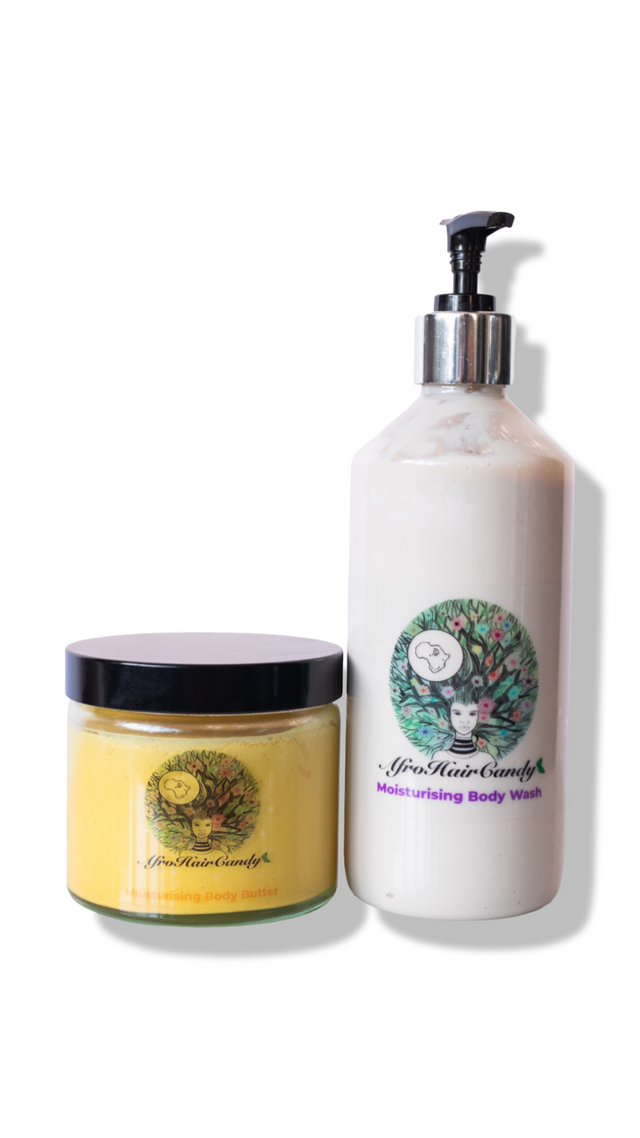 Organic Body Butter And Body Wash  Set PA