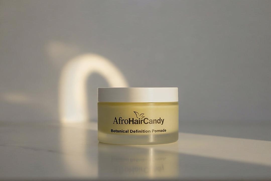 AfroHairCandy Botanical Definition Pomade for twist outs braid outs and finger coils