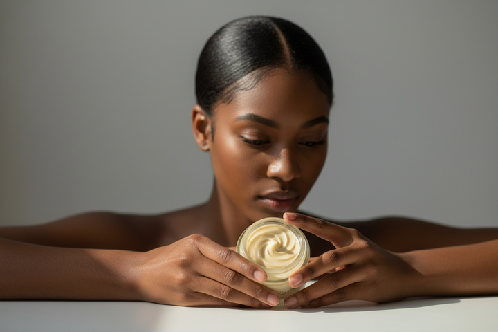AfroHairCandy Hairline & Edge Care Balm for protecting and conditioning natural hair edges