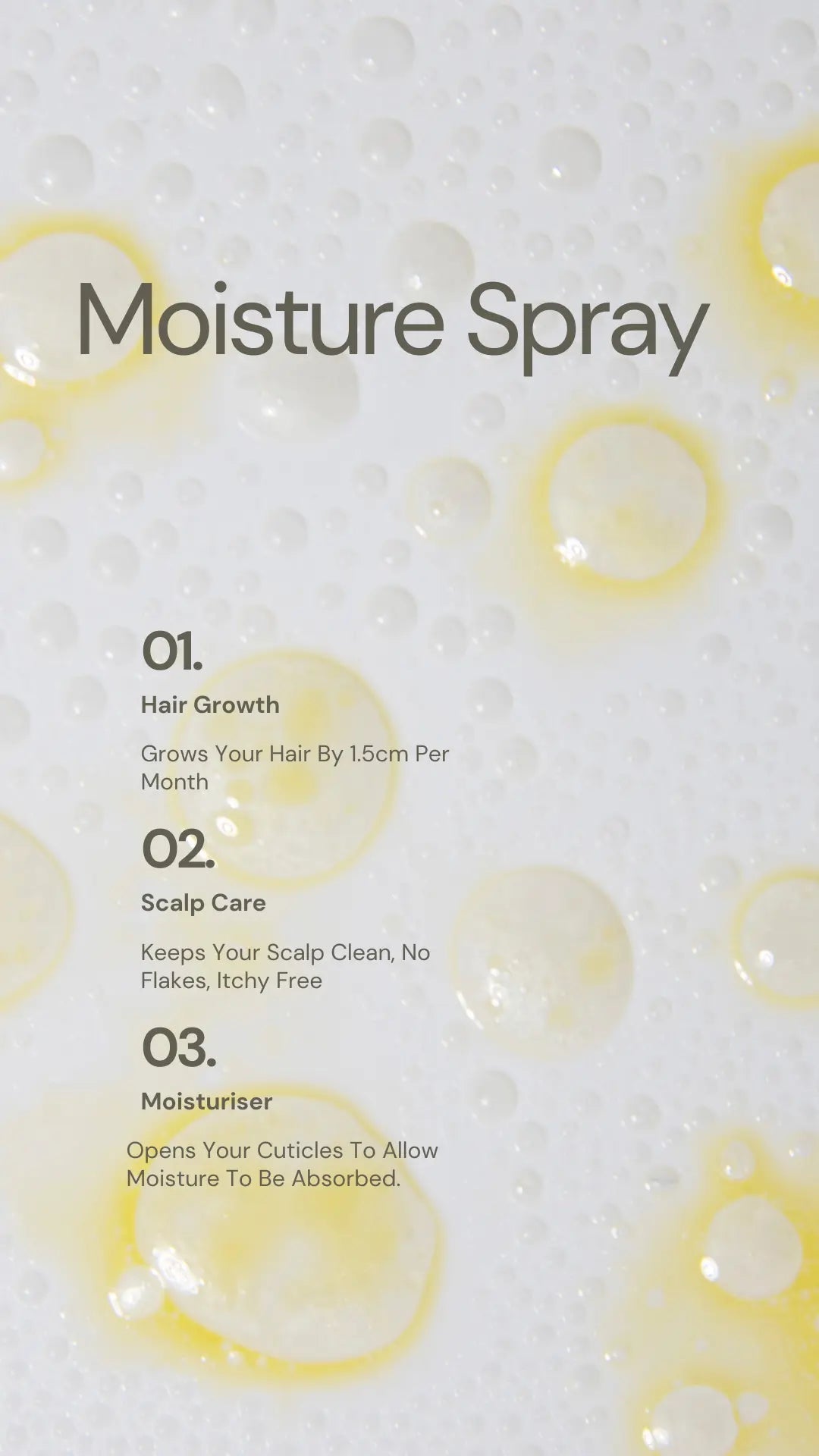 Botanical hair moisture spray for soft hydrated natural Afro hair